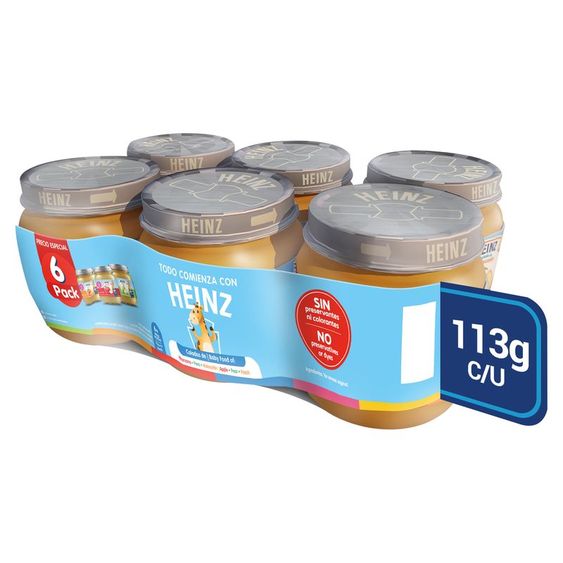 Colados Heinz Vidrio 6 Pack suertidos  - 678g
