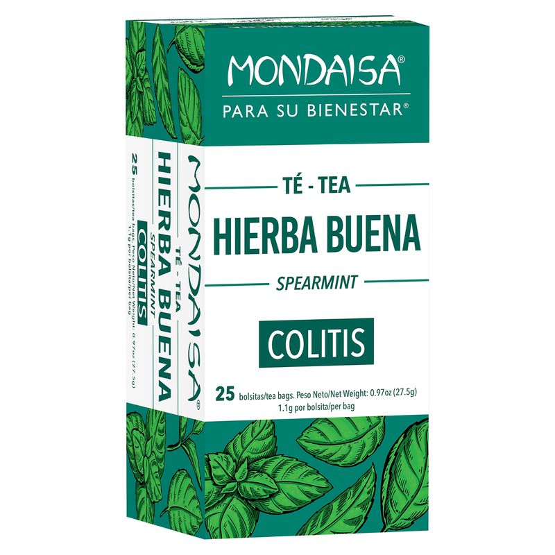 Té Mondaisa hierba buena combate colitis 25 Uds - 27.5 g