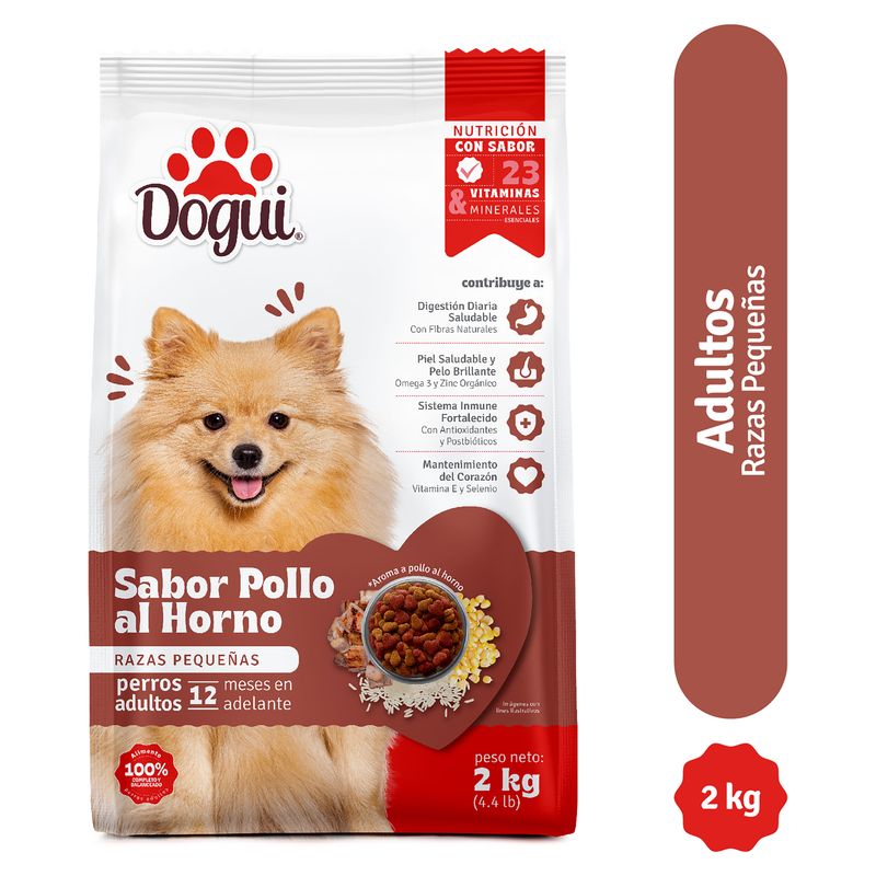 Alimento Dogui Perro Adulto Razas Pequeñas Sabor Pollo 18 Meses En Adelante - 2 kg
