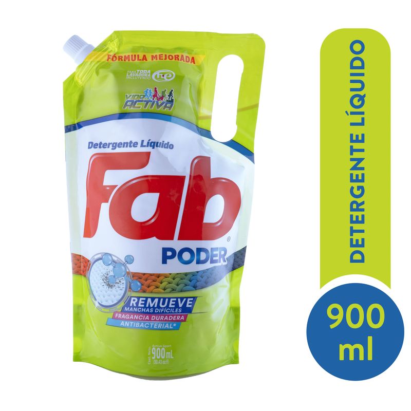 Detergente Liquido Fab Antibacterial - 900 ml