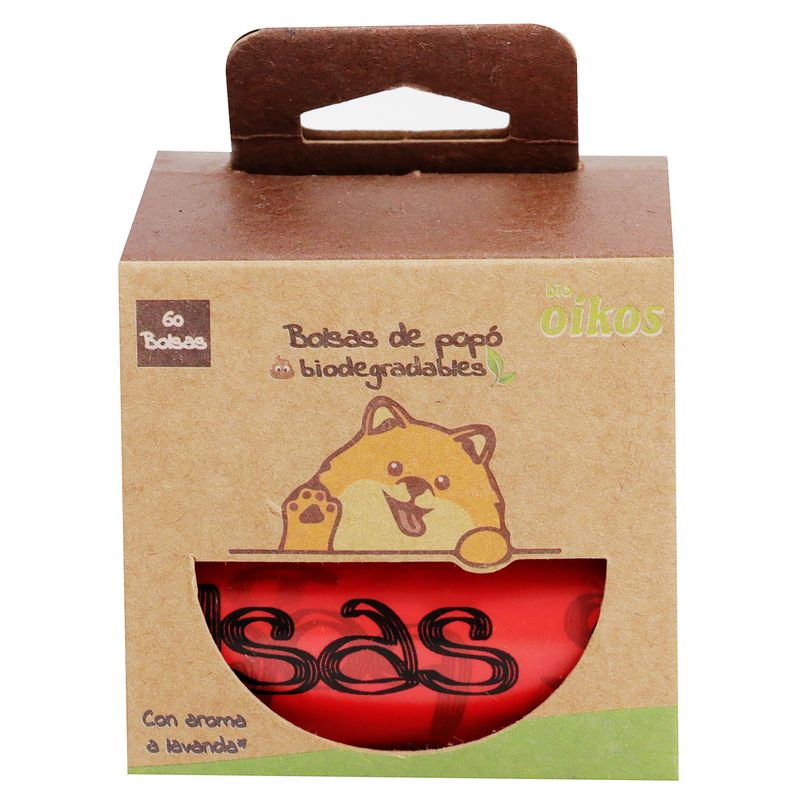Bolsa Para Desechos Bio Oikos Biodegradable 4 rollos