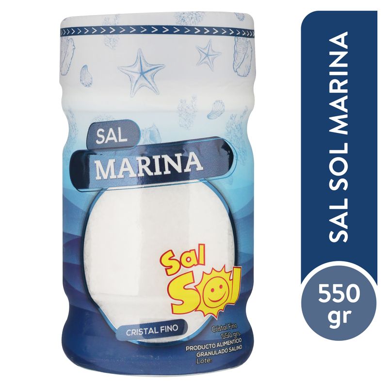 Sal marina Sal Sol frasco - 550 g