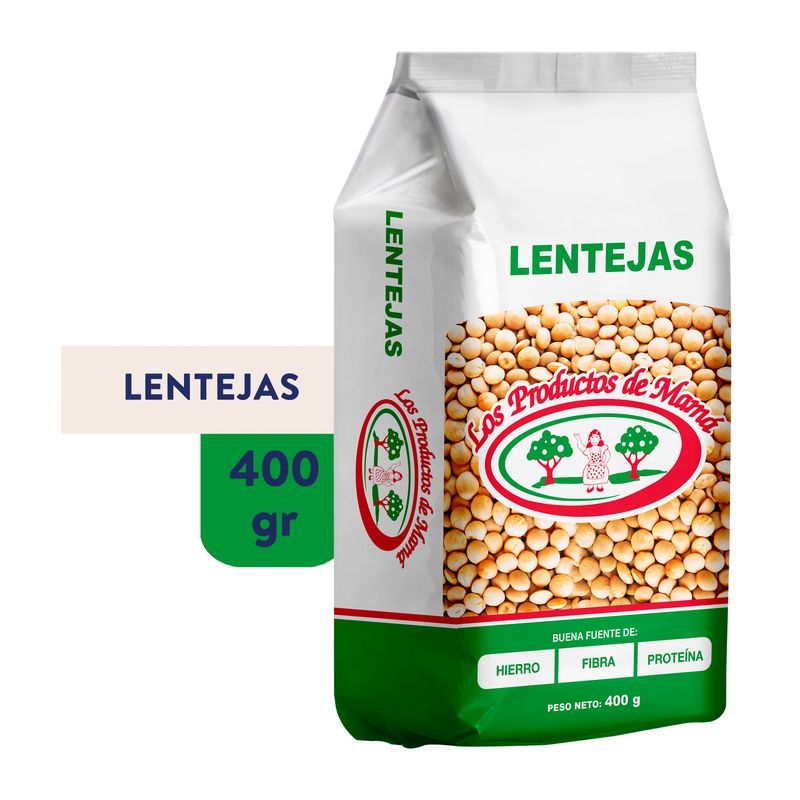 Lentejas Los Producto De Mamá empacado - 400 g