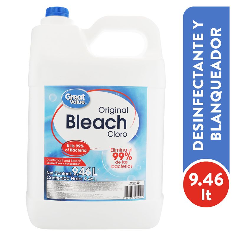Cloro Great Value original - 9.46 L
