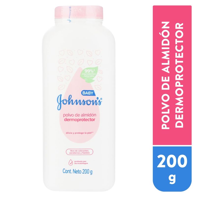 Polvo de almidón Johnsons baby dermoprotector - 200 g