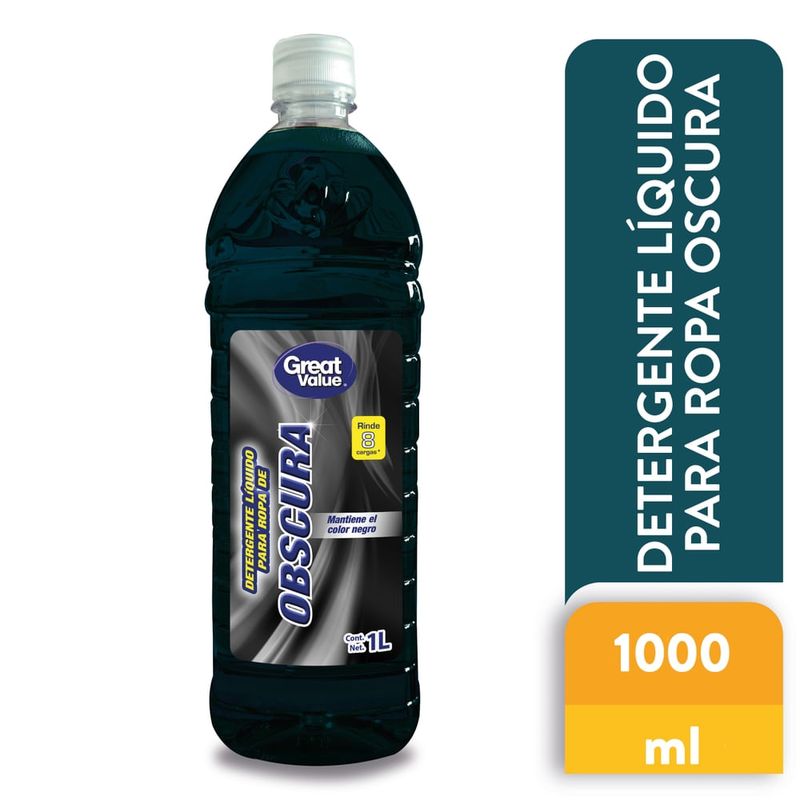 Detergente Great Value Líquido Ropa Oscura - 1000 ml