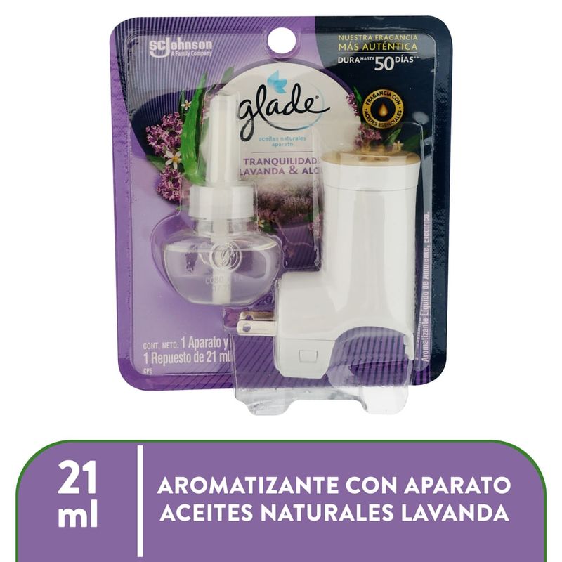 Aromatizante Glade Lavanda Aparato Y Repuesto Electrico