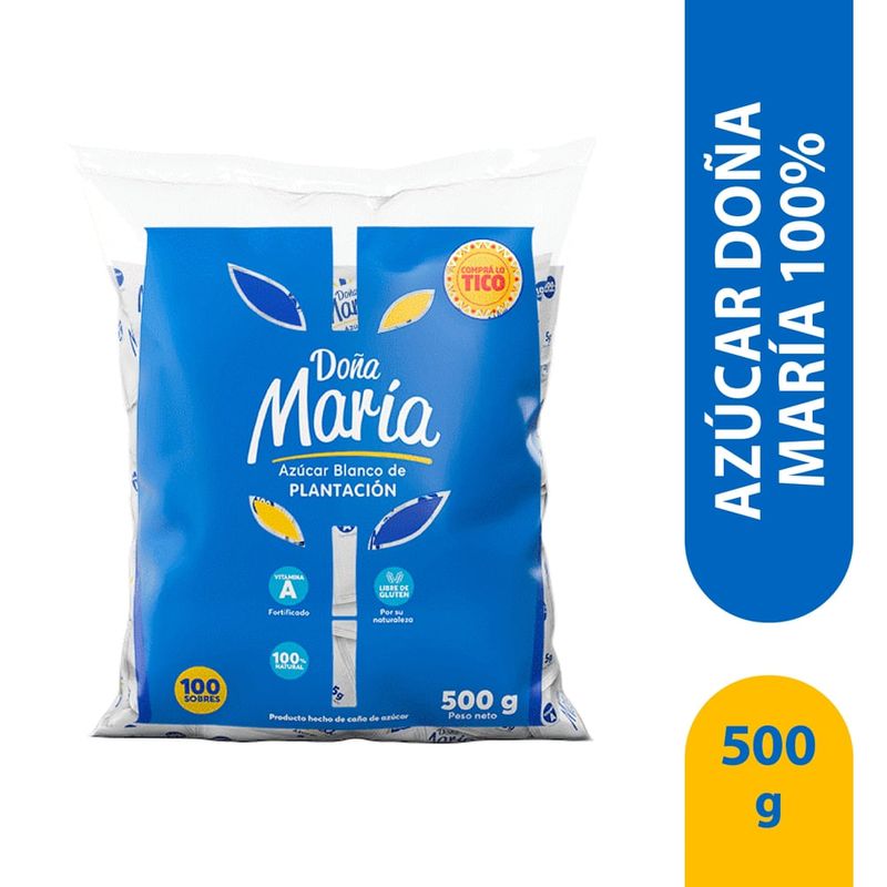 Azúcar Doña María blanca en sobres – 500 g