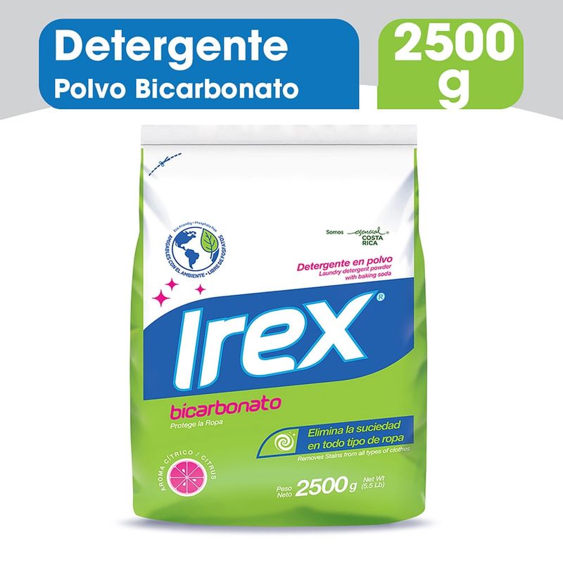 Detergente en polvo Irex Bicarbonato - 2500 g