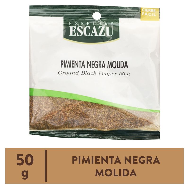 Pimienta negra Especias Escazú molida - 50 g
