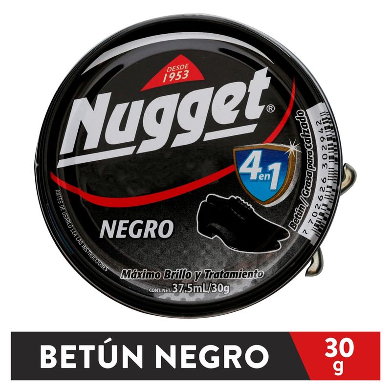 Betún Nugget pasta negro 4 en 1 - 30 g