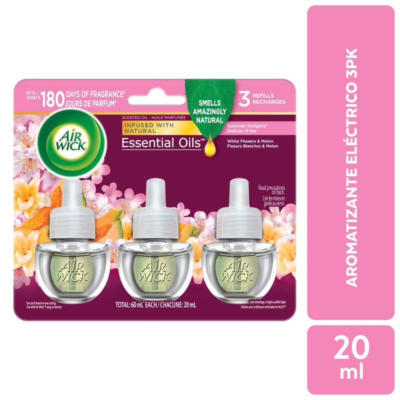 Repuesto de aromatizante Airwick summer delight 3 pack - 60 ml