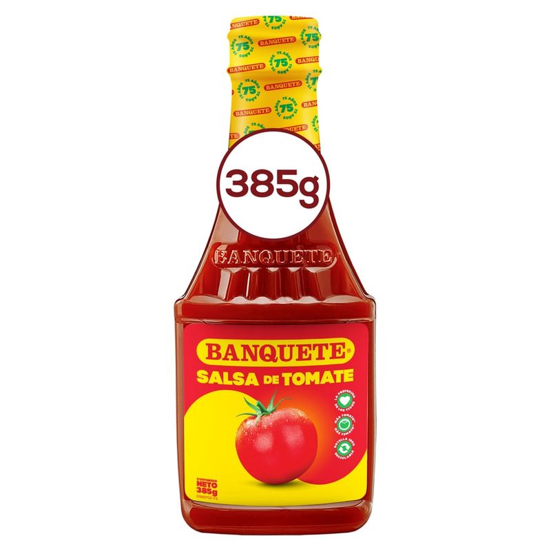 Salsa Tomate Ketchup Banquete Botella - 385g
