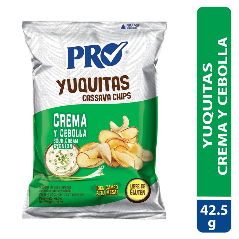 Snack Pro Yuca crema y cebolla -42.5 g