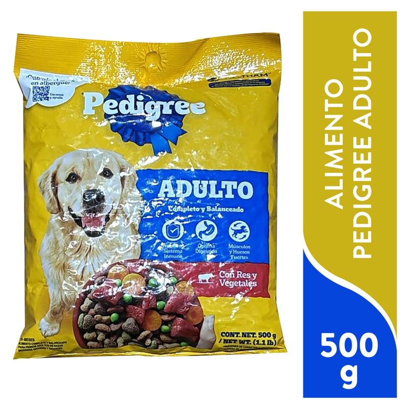 Alimento seco Pedigree para perro adulto – 500 g
