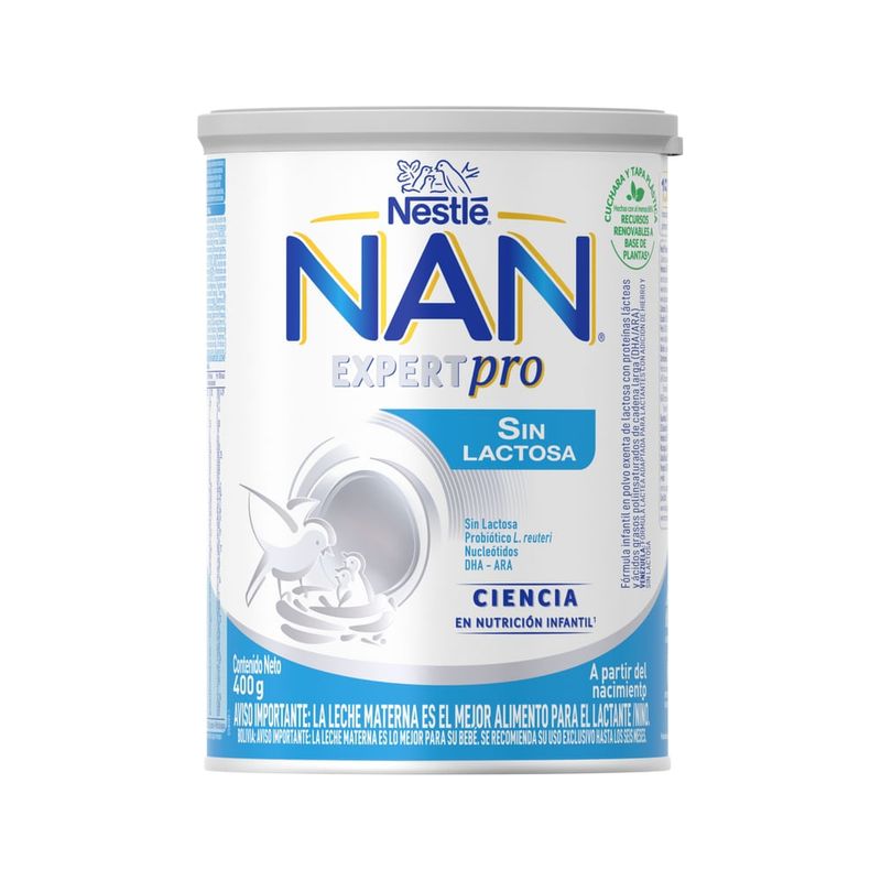 NAN® EXPERTPRO Sin Lactosa Lata 400g