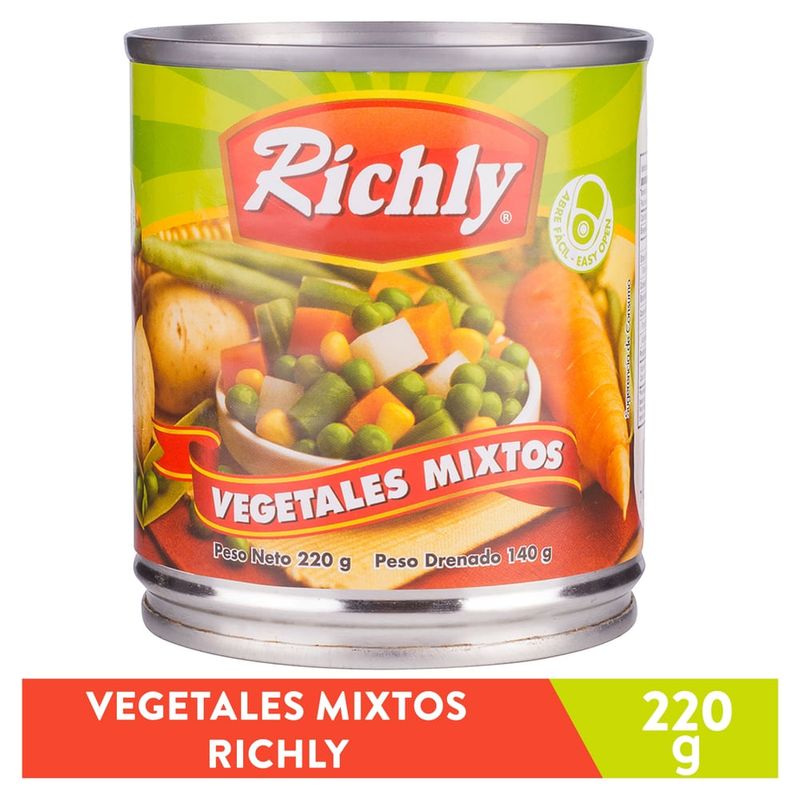 Vegetales Richly mixtos - 220 g