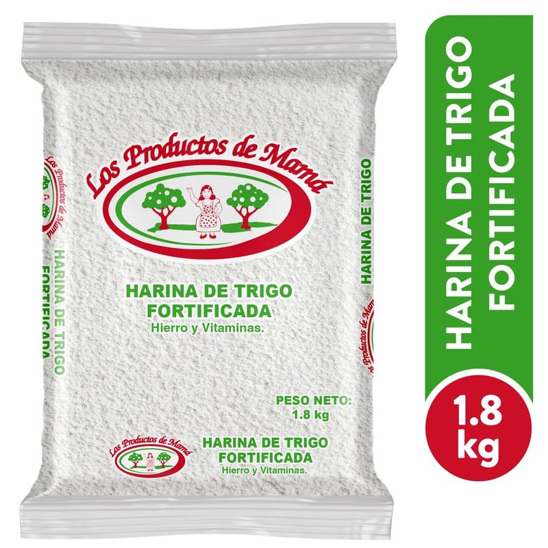 Harina Los Productos De Mama trigo enriquecida - 1800 g