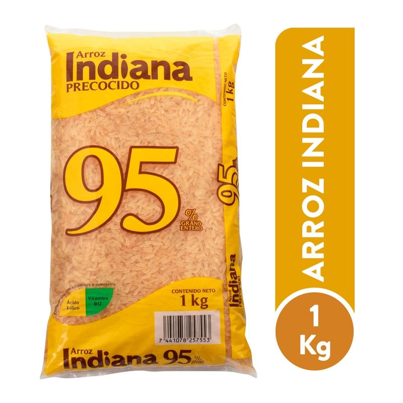 Arroz Indiana Precocido 95% Grano Entero - 1000 g