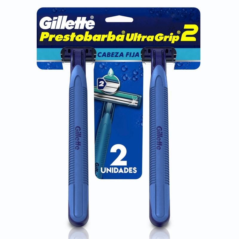 Rasuradoras Desechables Gillette Prestobarba UltraGrip2 2 Unidades