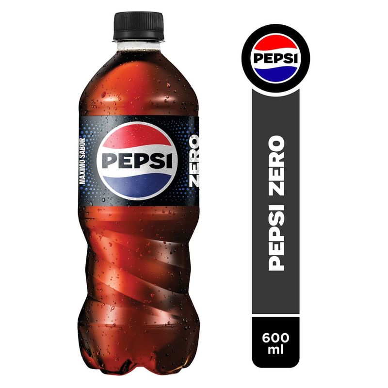 Gaseosa Pepsi Cola Zero Pet - 600ml
