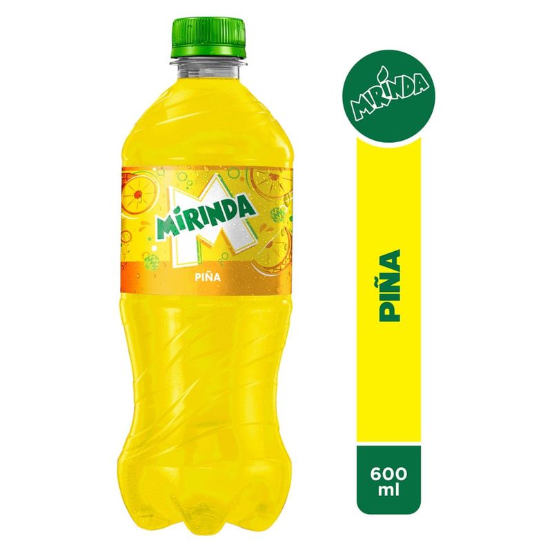 Gaseosa Mirinda Piña Pet - 600ml
