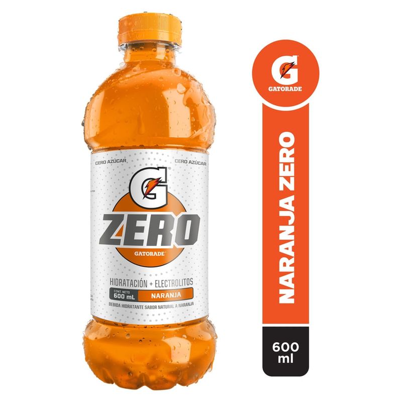 Hidratante Gatorade Zero Naranja - 600 ml