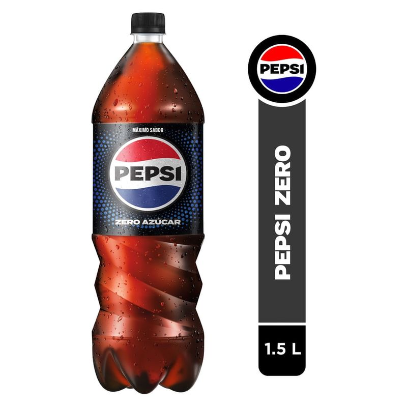 Gaseosa Pepsi Cola Zero Pet - 1.5L