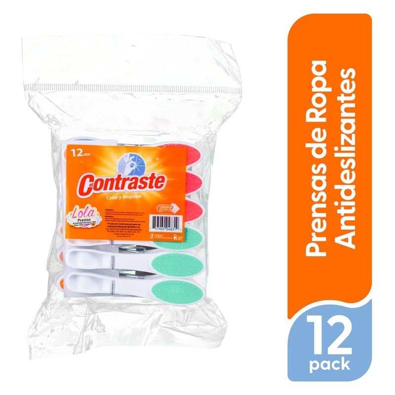 Prensas El Contraste Antideslizante Para Ropa 12 uds