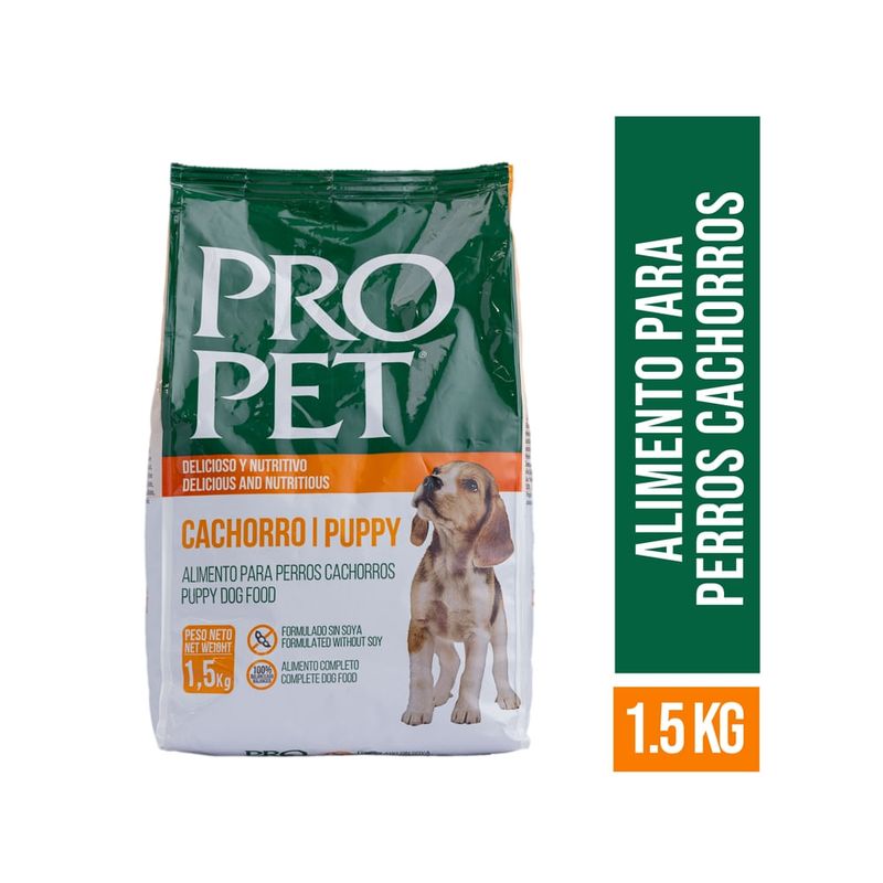Comida para perro Pro Pet, cachorro-1,5kg