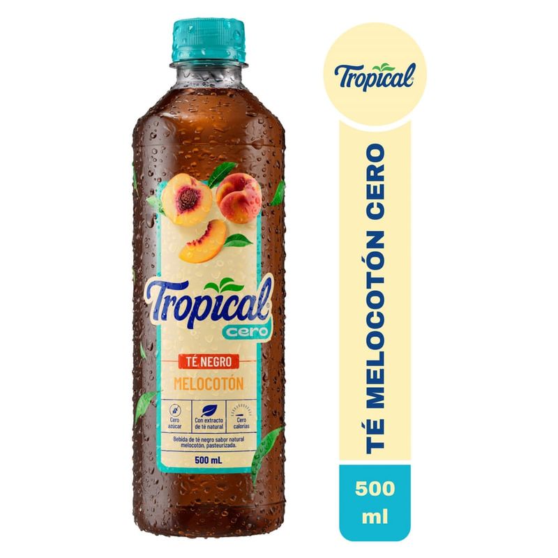 Refresco Tropical, Té Melocotón Cero -500ml
