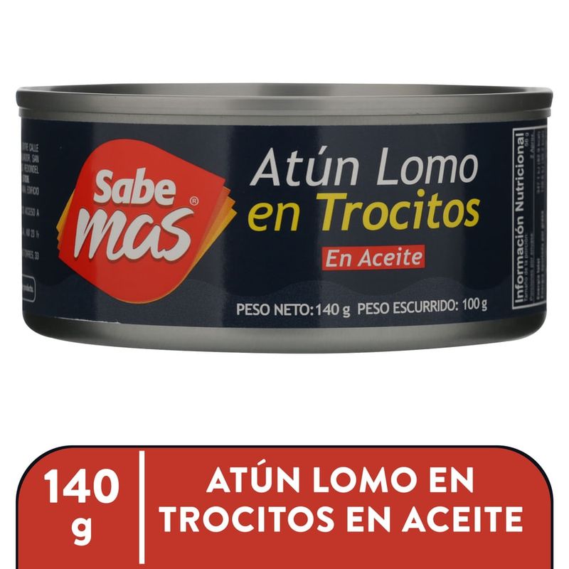 Atun Sabemas Lomo Trocitos Aceit 140 Gr