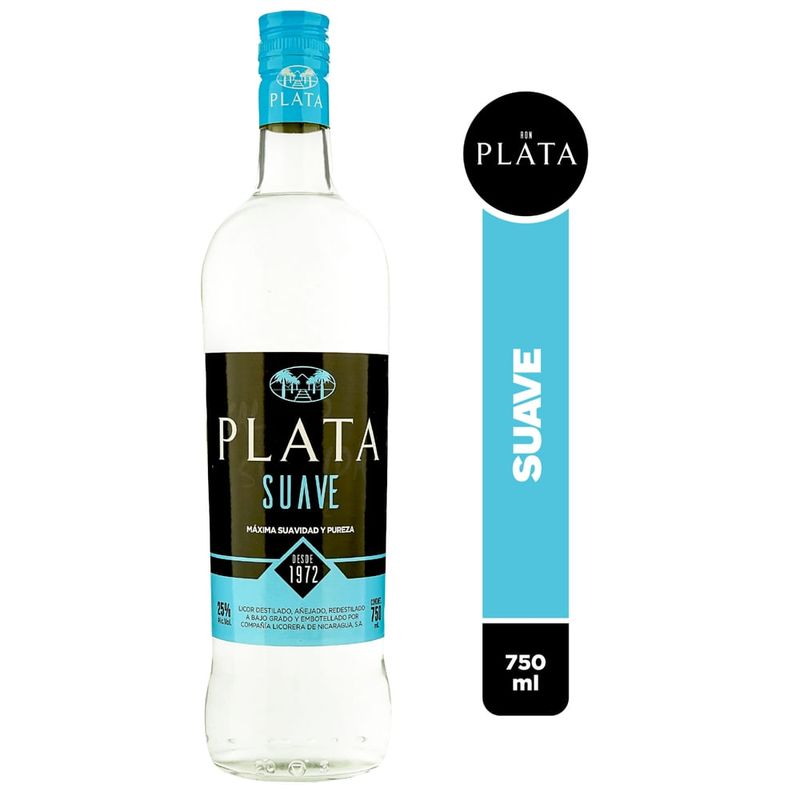 Ron Plata Suave - 750 ml