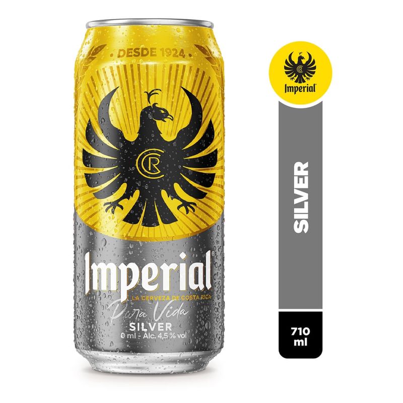 Cerveza Imperial Silver Lata - 710 ml