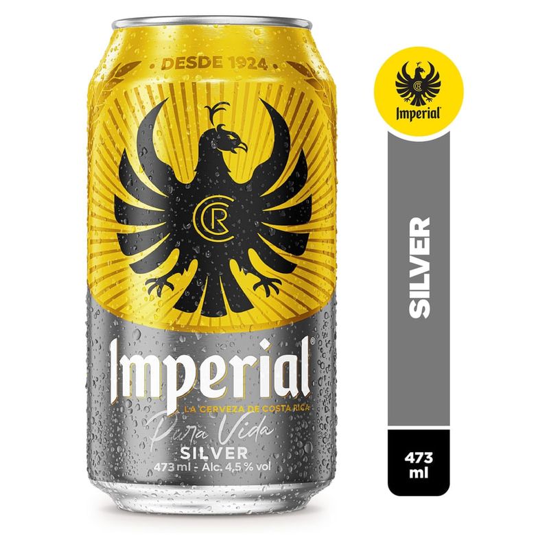 Cerveza Imperial Silver Lata - 473 ml