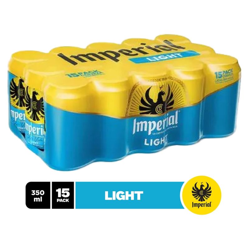 Cerveza Imperial Light Lata 15 Pack - 5250 ml