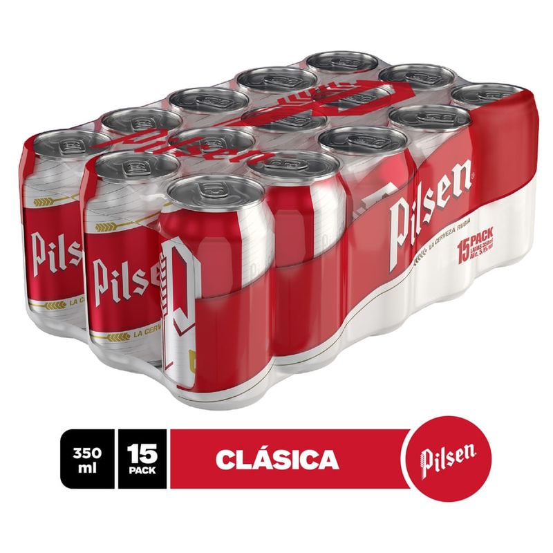 Cerveza Pilsen en Lata 15 Pack - 5250 ml