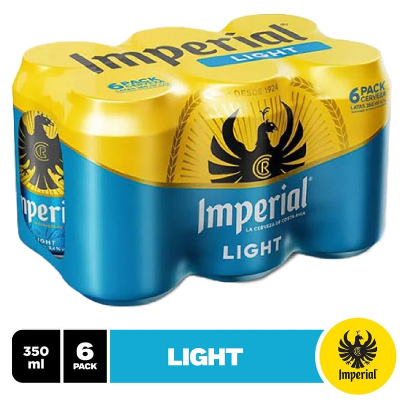 Cerveza Imperial Light Lata 6 Pack - 2100 ml