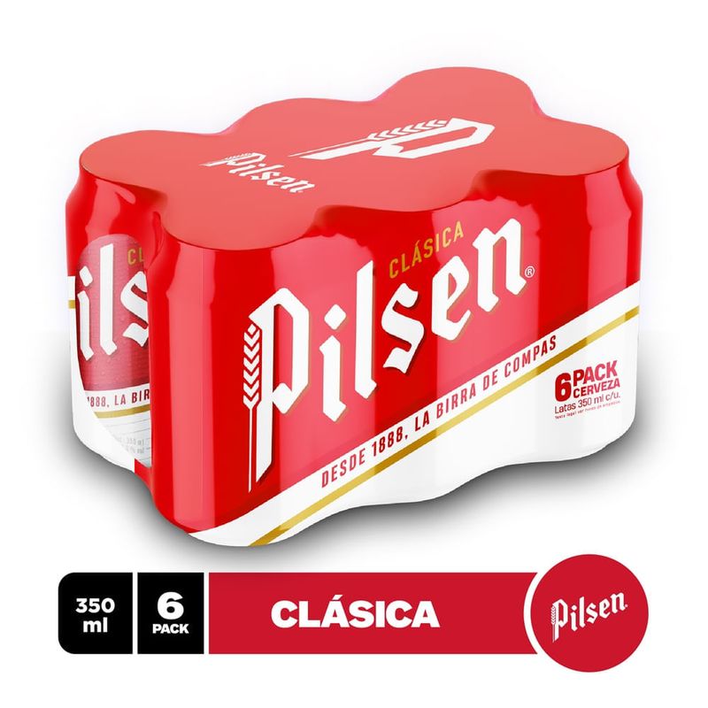 Cerveza Pilsen Lata 6 Pack - 2100 ml