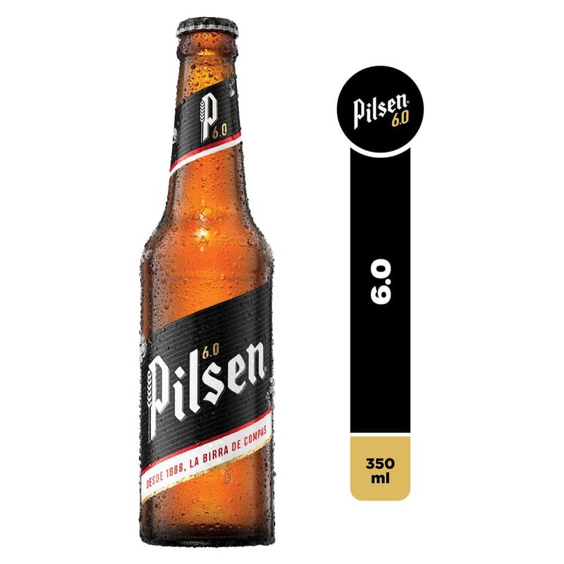 Cerveza Pilsen 6.0 Vidrio - 350 ml