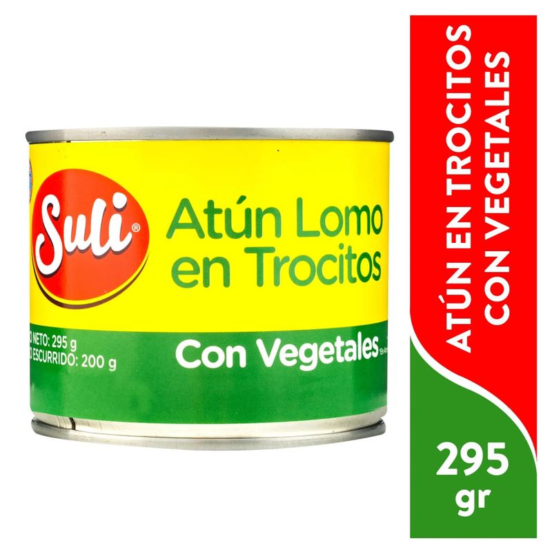 Atún Suli Trocitos En Aceite Con Vegetales - 295 g