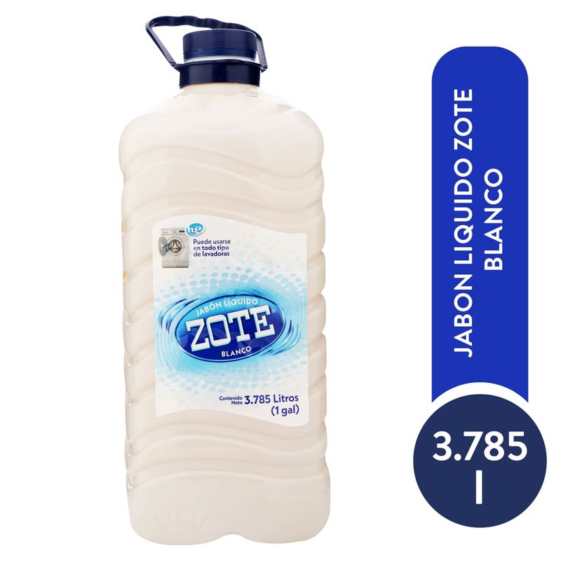 Detergente Zote Liquido Blanco 3785 ml