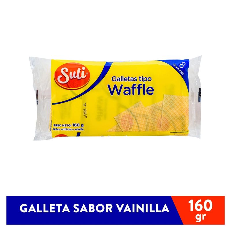 Galleta Suli Waffle Vainilla 8 Unidades - 160 g