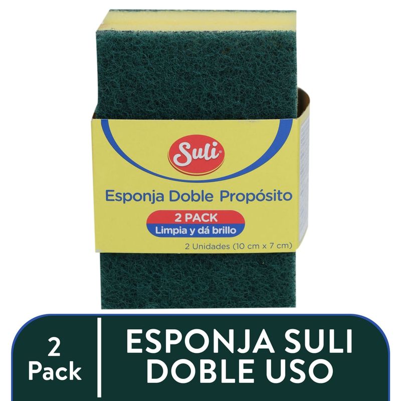 Esponja Suli Doble Uso - 2 Unidades