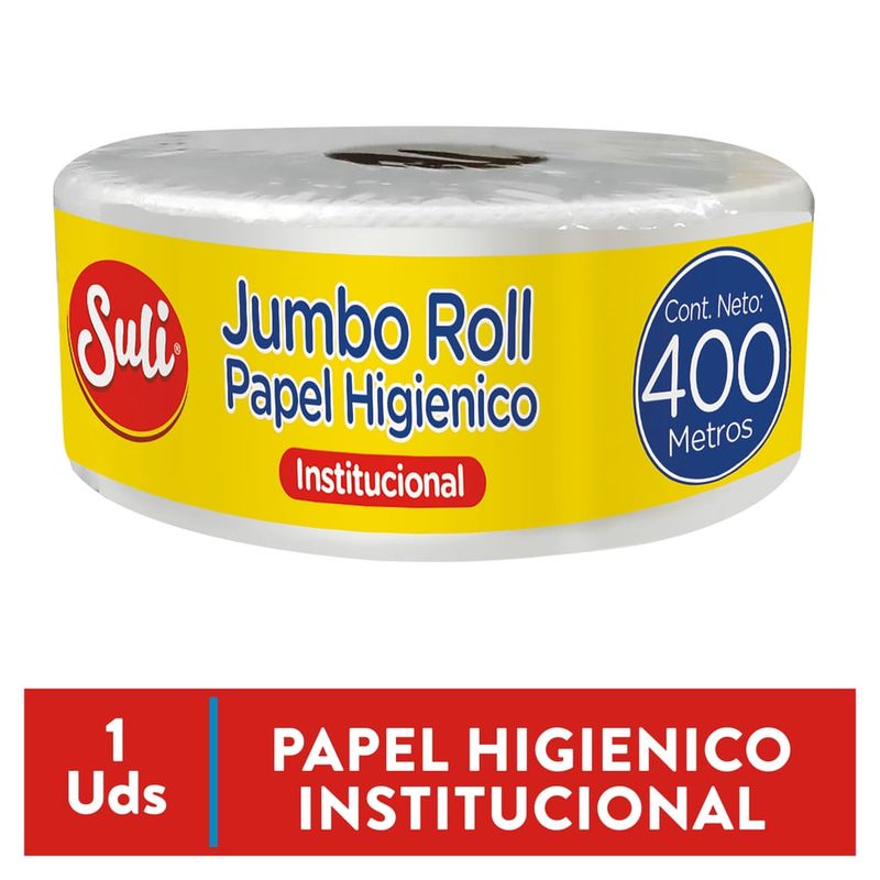 Papel Higiénico Suli Jumbo Roll - 400 mts