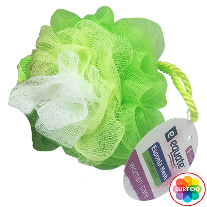 Esponja para baño Equate Mesh Exfoliante - Unidad