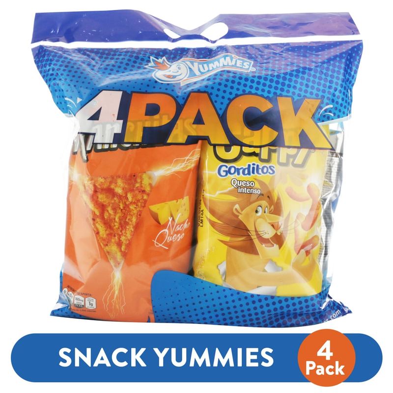 Snack Yummies surtido 4 pack - 605 g