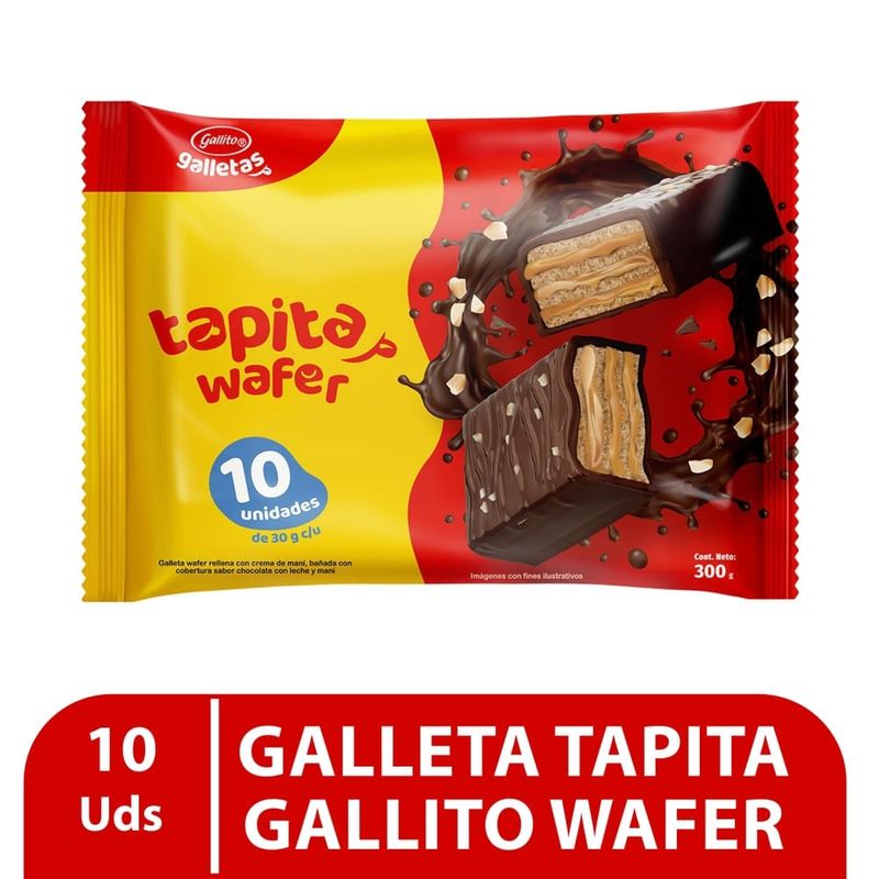 Galleta Gallito Tapita Wafer 10 Uds - 300 g