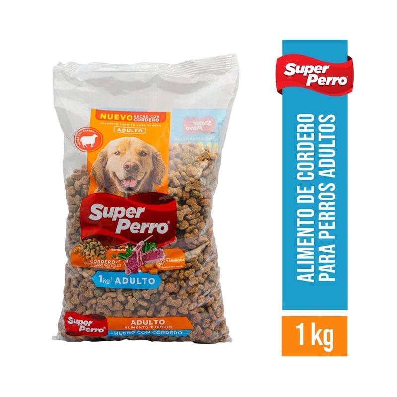 Alimento Super perro, adulto Cordero -1 kg