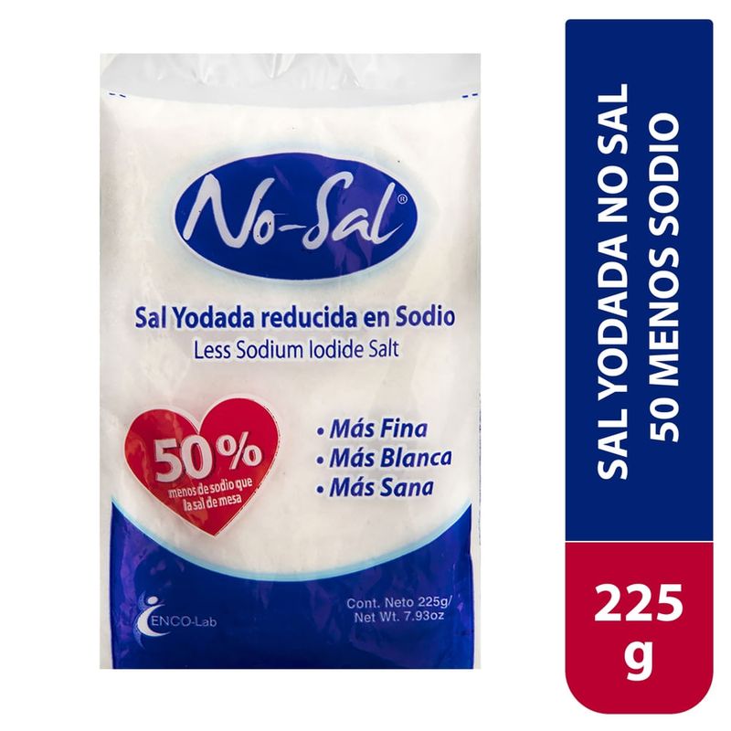 Sal yodada No Sal 50% menos sodio - 225 g